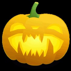 Wolfy Pumpkin Vector SVG File