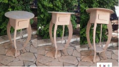 Wood Cutting Side Tables CDR Vectors File