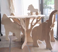 Wooden Animals Plywood Furniture Designs CDR File