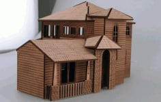 Wooden Architectural Model Puzzle CDR File