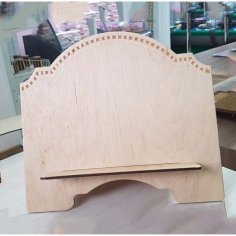 Wooden Book Stand Free CDR Vectors Art File for Laser Cutting
