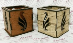 Wooden Box for Pens Pencils CDR File