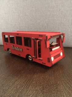 Wooden Bus CNC Cutting CDR File
