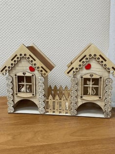 Wooden Cat House CNC Cutting CDR File