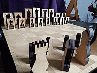 Wooden Chess Set DXF File