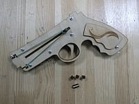 Wooden Craft Gun Template CDR Vectors File
