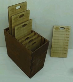 Wooden Cutting Board Holder CDR File