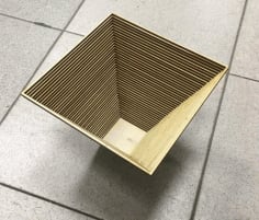 Wooden Decor Basket Laser Cut DXF File