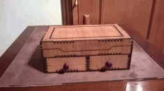 Wooden Decorative Box Free DXF Vectors File