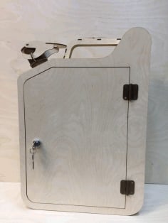 Wooden Engraved Mini Bar Locker Laser Cut DXF File