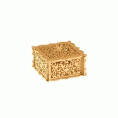 Wooden Jewelry Box Laser Cut DXF File