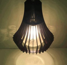 Wooden Lamp Shade Laser Cut CDR File