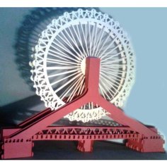 Wooden London Eye Bridge 3D Model Design Free Laser Cut File