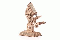 Wooden Microscope Laser Cutting CDR File