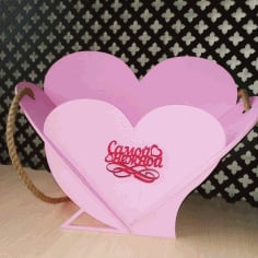 Wooden Paper Heart CDR File