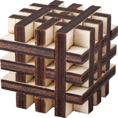 Wooden Puzzle Cube Box Rubiks Cube Puzzle Toy Sample Free Laser Cut File