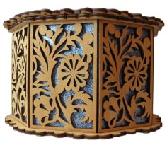 Wooden Puzzle Jewelry Box Decorative Panel Design Free Laser Cut File