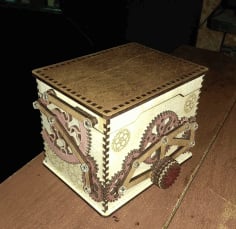 Wooden Safe Box DXF File