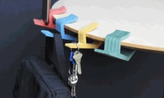 Wooden Table Hanging Clips CDR Vectors File