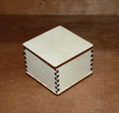 Wooden Tea Coaster Box CDR File