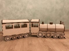 Wooden Train Laser Cutting CNC CDR File