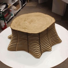 Wooden Tree Table Laser Cut DXF File