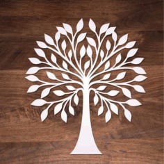 Wooden Tree Wall Decoration CNC Laser Cutting CDR File