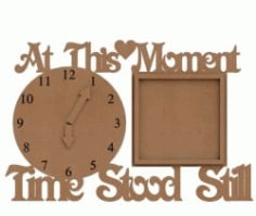 Wooden Wall Clock Board CDR Vectors File
