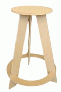 Workshop Stool For Laser Cut Free Ai, DXF and CDR Vector File