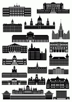 World Famous Architecture Free Vector CDR File