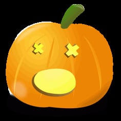Wow Pumpkin Vector SVG File