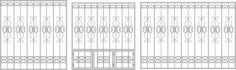 Wrought Iron Fence Window Laser Cut CDR File