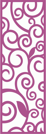 Wrought Iron Ripple Grill Pattern Laser Cut CDR File