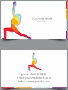Yoga Classes Business Card Free Vector