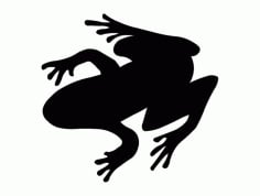 zaba (Frog Silhouette) Free DXF Vectors File