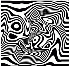 Zebra Print Illusion DXF File