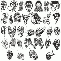 Zodiac Signs Tattoos CDR File